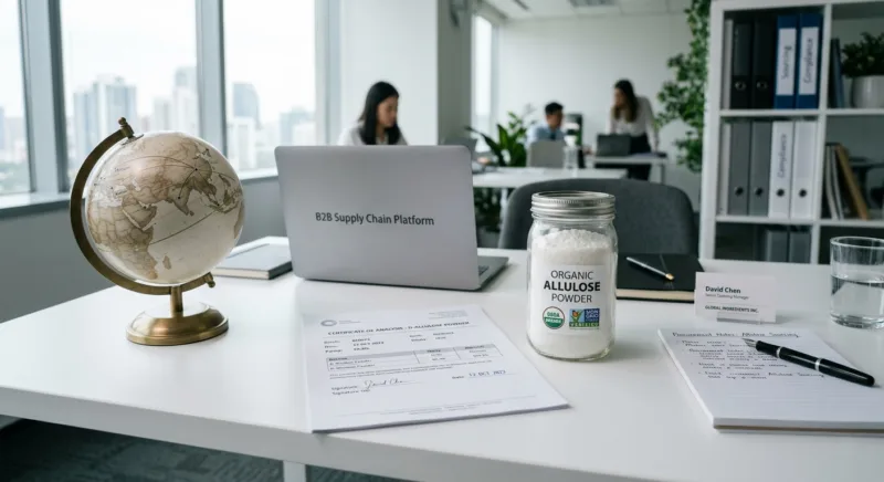 Allulose bio : guide d’approvisionnement qualité 1 Sourcing Organic Allulose Quality Grades, Certification and Supply Chain Guide