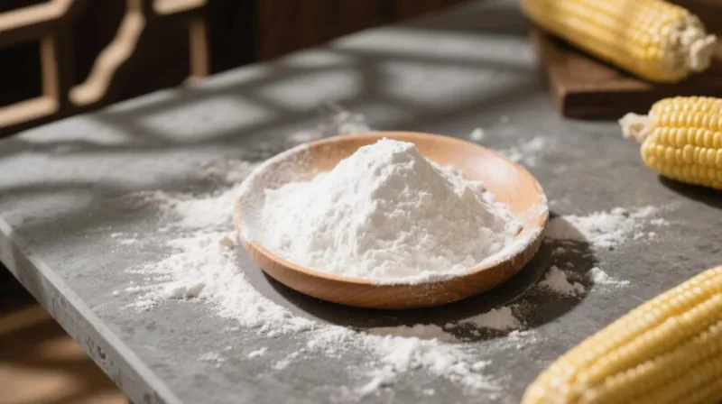 Fécule de maïs et sucre : la douce vérité 4 organic cornstarch powder
