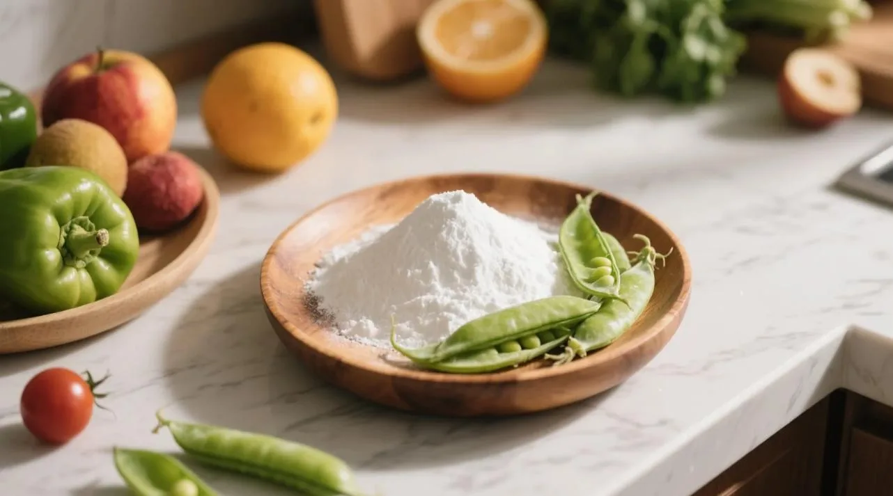 Amidon de pois bio : essentiel cuisine et bien-être 9 organic pea starch powder