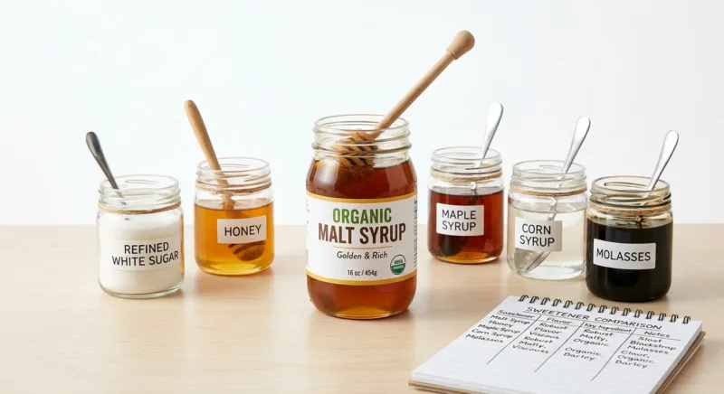 Sirop de malt biologique : comparaison vs sucre, maïs 10 Organic Malt Syrup vs Sugar, Corn Syrup & More: Full Comparison
