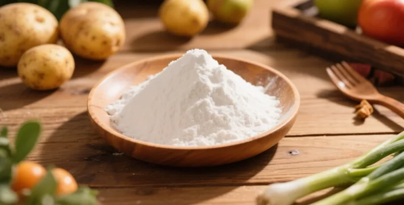 Amidon de pomme de terre : bienfaits santé 3 organic potato starch powder