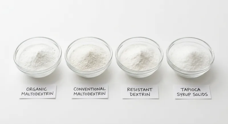 Maltodextrine bio vs conventionnelle : comparaison 8 Organic Maltodextrin vs Regular Ingredient Comparison and Market Trends