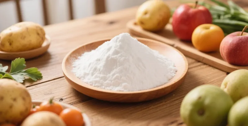 Fécule de pomme de terre bio : idées de snacks maison 1 organic potato starch powder