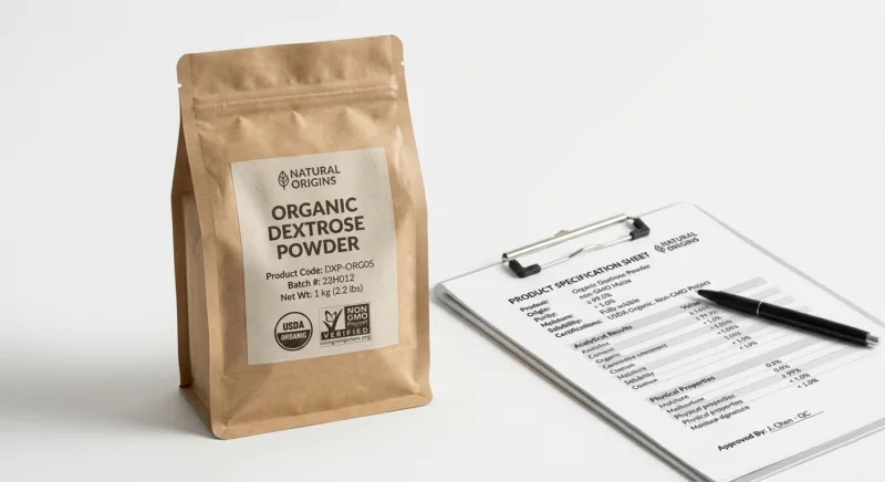 Dextrose bio : grades, certifications et qualité 1 Sourcing Organic Dextrose Grades, Certifications and Quality Benchmarks