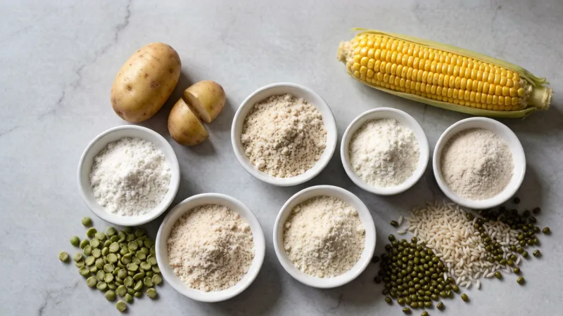 Amidons bio : guide complet des types, usages et 5 Organic Starches: Complete Guide to Types, Uses and Sourcing